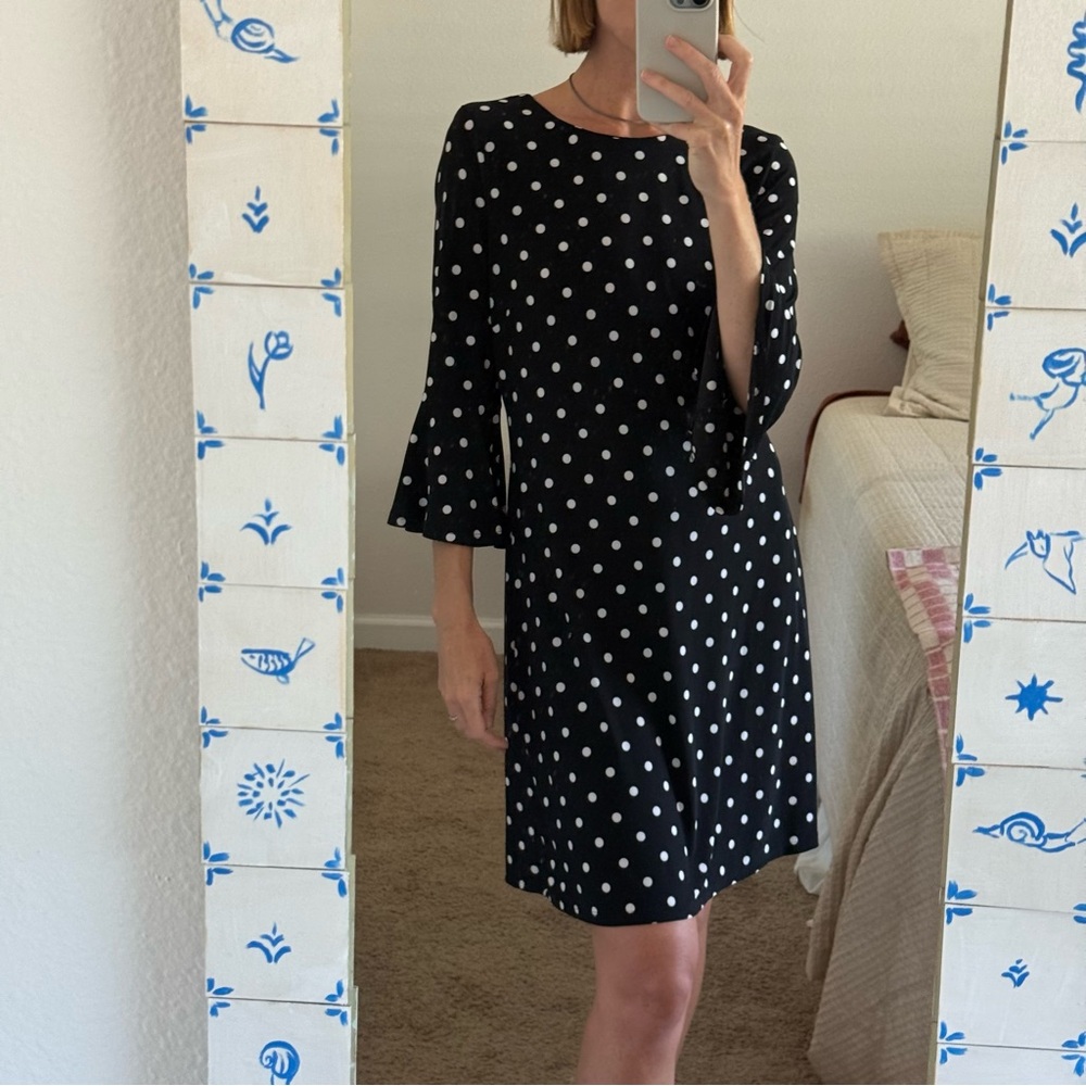 Vintage Polka Dot Shift Dress